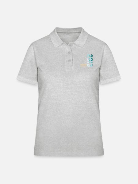 2013 Limited Edition - Frauen Polo Shirt - Grau meliert