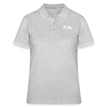 en garde - Frauen Polo Shirt - Grau meliert - Vorne - Ailine (174cm)