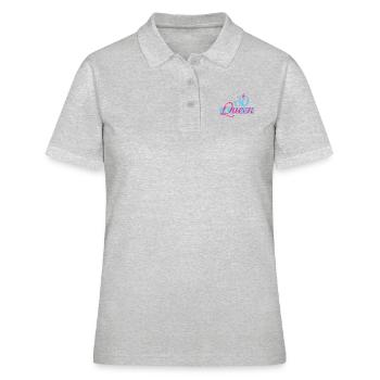 Birthday Queen 30 - Frauen Polo Shirt - Grau meliert - Vorne - Ailine (174cm)
