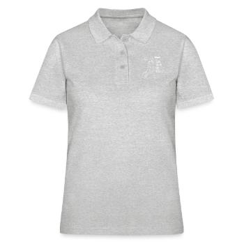 Prendre des vols, pas des sentiments - Polo Femme - gris chiné - Devant - Ailine (174cm)
