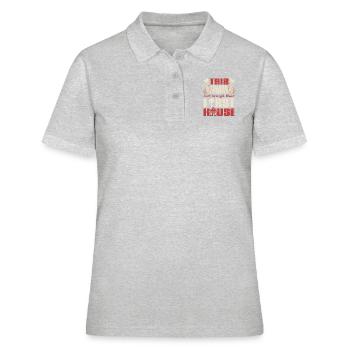 This Family Just Bought Their First House - Frauen Polo Shirt - Grau meliert - Vorne - Ailine (174cm)