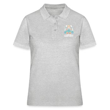 Chemise de nuit officielle - Polo Femme - gris chiné - Devant - Ailine (174cm)