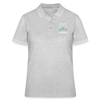 Chemise de sieste officielle - Polo Femme - gris chiné - Devant - Ailine (174cm)