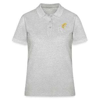 Best Cat Mom - Women's Polo Shirt - heather grey - Front - Ailine (174cm)