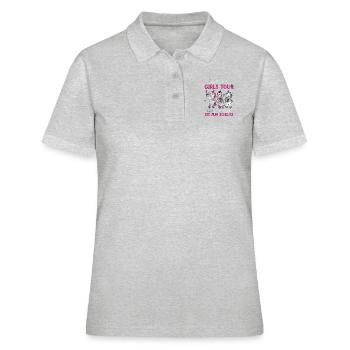 Malle Girls Tour to the End Unicorn Mallorca - Women's Polo Shirt - heather grey - Front - Ailine (174cm)