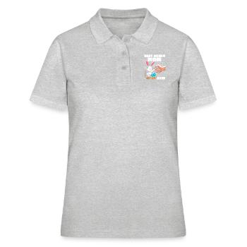 Meilleure maman lapin de tous les temps - Polo Femme - gris chiné - Devant - Ailine (174cm)