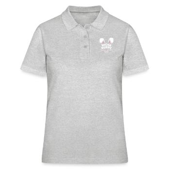 Mom Bunny - Women's Polo Shirt - heather grey - Front - Ailine (174cm)