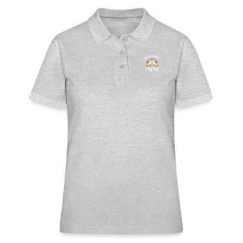 Hedgehog Mama - Frauen Polo Shirt - Grau meliert - Vorne - Ailine (174cm)