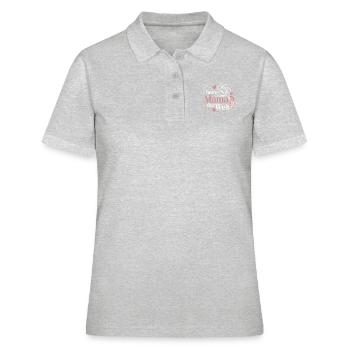 aller beste Mama der Welt - Frauen Polo Shirt - Grau meliert - Vorne - Ailine (174cm)