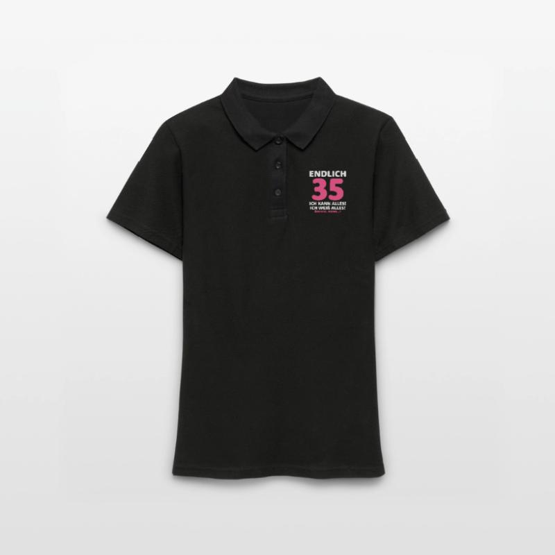 Finally 35 I can do everything I know everything Women's Polo Shirt