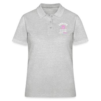 Finally 25 I can do everything I know everything - Women's Polo Shirt - heather grey - Front - Ailine (174cm)