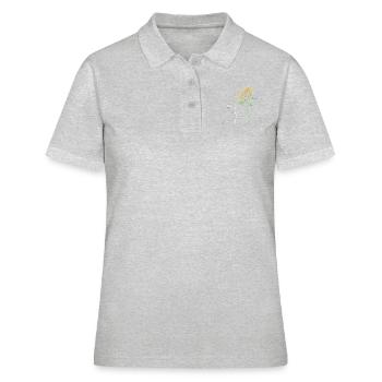 Best Cat Abuela Ever - Women's Polo Shirt - heather grey - Front - Ailine (174cm)