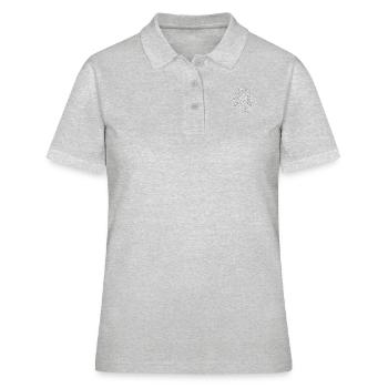 Visage de loup-garou - Polo Femme - gris chiné - Devant - Ailine (174cm)