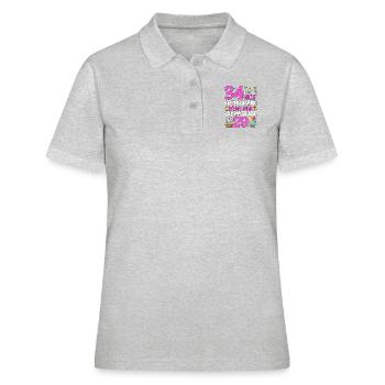 34th birthday women 34 is not so bad - Women's Polo Shirt - heather grey - Front - Ailine (174cm)