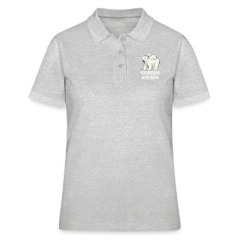 Mamie Ours - Polo Femme - gris chiné - Devant - Ailine (174cm)