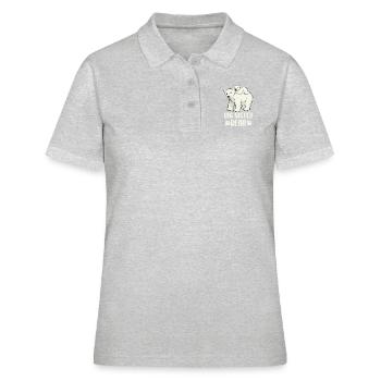 Big Sister Bear - Women's Polo Shirt - heather grey - Front - Ailine (174cm)