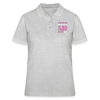 Please No Envy 80's Birthday - Women's Polo Shirt - heather grey - Front - Ailine (174cm)