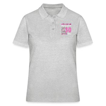Please No Envy 30 Birthday - Women's Polo Shirt - heather grey - Front - Ailine (174cm)