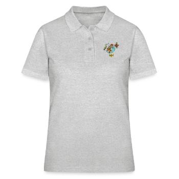 Patin Tiki - Polo Femme - gris chiné - Devant - Ailine (174cm)