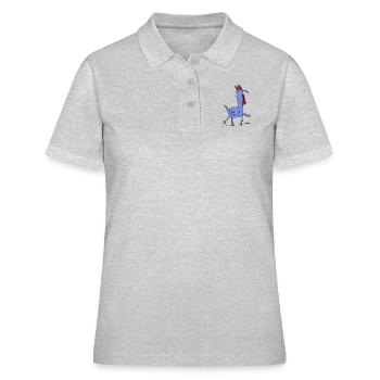 Hybrid chicken 001 - Women's Polo Shirt - heather grey - Front - Ailine (174cm)