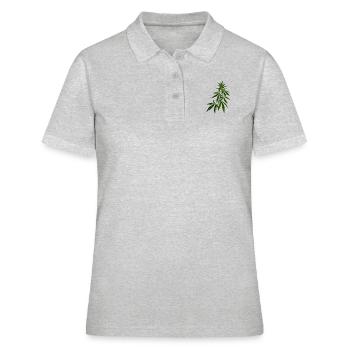 cannabis - Polo Femme - gris chiné - Devant - Ailine (174cm)