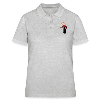 Guitar Dude - Frauen Polo Shirt - Grau meliert - Vorne - Ailine (174cm)
