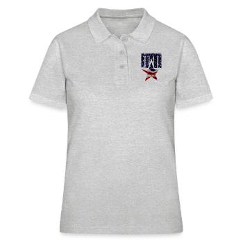 Armee - Frauen Polo Shirt - Grau meliert - Vorne - Ailine (174cm)