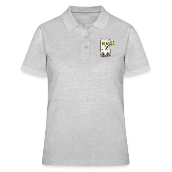 Whoop! Failed spell - Women's Polo Shirt - heather grey - Front - Ailine (174cm)