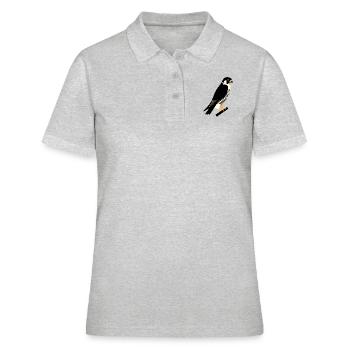 Faucon pèlerin - Polo Femme - gris chiné - Devant - Ailine (174cm)