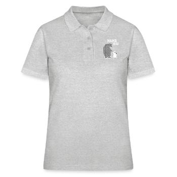 Mama Bear - Frauen Polo Shirt - Grau meliert - Vorne - Ailine (174cm)