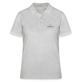 Publier le logo original de la famille - Polo Femme - gris chiné - Devant - Ailine (174cm)