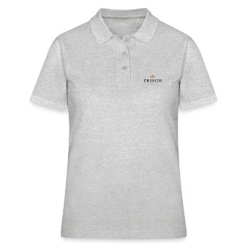 Frisch Original Familienlogo - Frauen Polo Shirt - Grau meliert - Vorne - Ailine (174cm)