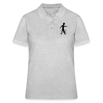 Dog Dancing 3-5 - Frauen Polo Shirt - Grau meliert - Vorne - Ailine (174cm)
