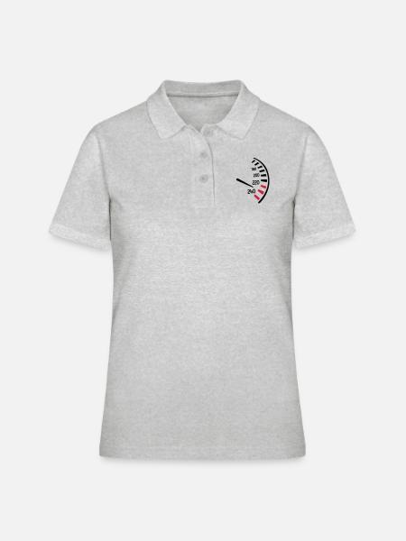 Compteur vitesse - Polo Femme - gris chiné
