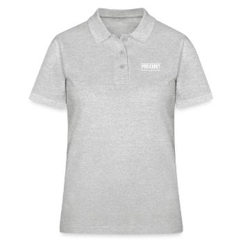 Schwanger, Hungrig, wütend - Frauen Polo Shirt - Grau meliert - Vorne - Ailine (174cm)