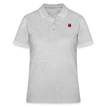 breast pocket - Women's Polo Shirt - heather grey - Front - Ailine (174cm)