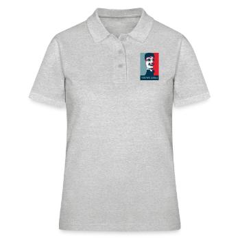 Yes we Canut - Polo Femme - gris chiné - Devant - Ailine (174cm)