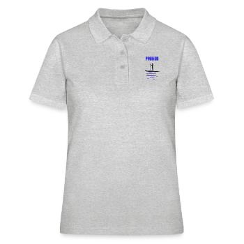 Stan Up Paddle Passion - Frauen Polo Shirt - Grau meliert - Vorne - Ailine (174cm)