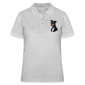 Doberman The Gentlemen - Women's Polo Shirt - heather grey - Front - Ailine (174cm)