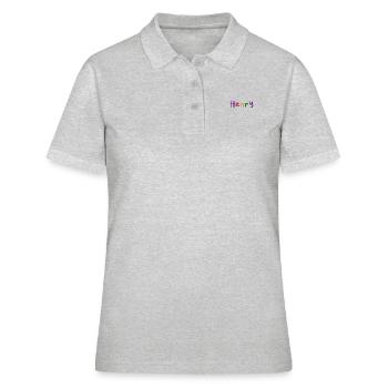 Henry prénom nom de garçon couleur police de couleur - Polo Femme - gris chiné - Devant - Ailine (174cm)