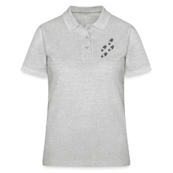 Spuren - Schuhe - Frauen Polo Shirt - Grau meliert - Vorne - Ailine (174cm)