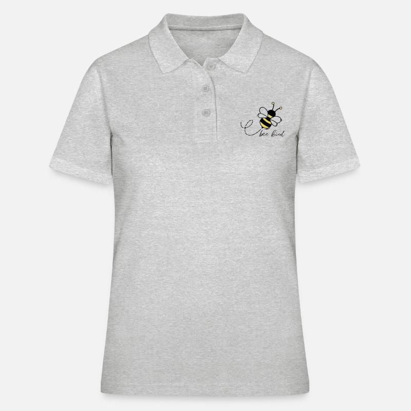 Bee kind - Women's Polo Shirt - heather grey