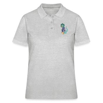 Monster - Frauen Polo Shirt - Grau meliert - Vorne - Ailine (174cm)