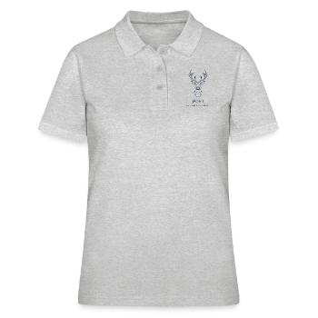 Jäger aus Leidenschaft - Frauen Polo Shirt - Grau meliert - Vorne - Ailine (174cm)