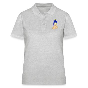 Pimmel - Frauen Polo Shirt - Grau meliert - Vorne - Ailine (174cm)