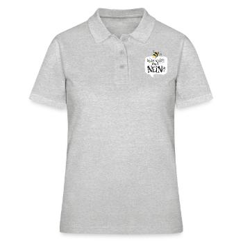 Wie Wäre Es Mit NEIN?! - Frauen Polo Shirt - Grau meliert - Vorne - Ailine (174cm)