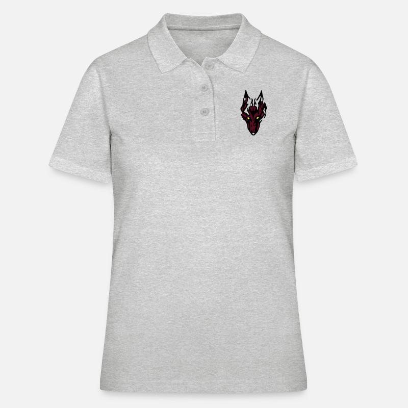 wolf - Women's Polo Shirt - heather grey
