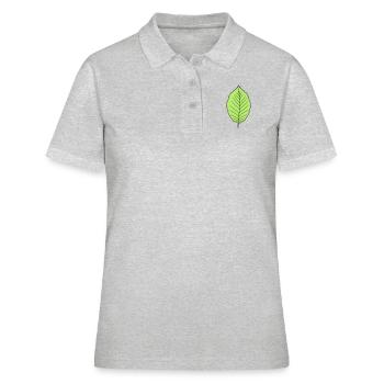 hêtre feuille arbre plante forme clip art conception forêt - Polo Femme - gris chiné - Devant - Ailine (174cm)