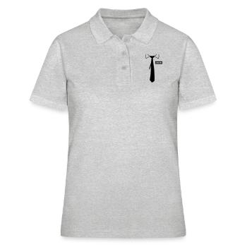 Crew - Polo Femme - gris chiné - Devant - Ailine (174cm)