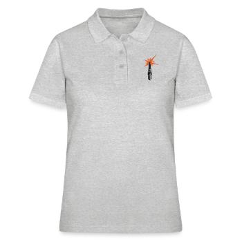 fiche de bougie / allumage (b, 2c) - Polo Femme - gris chiné - Devant - Ailine (174cm)